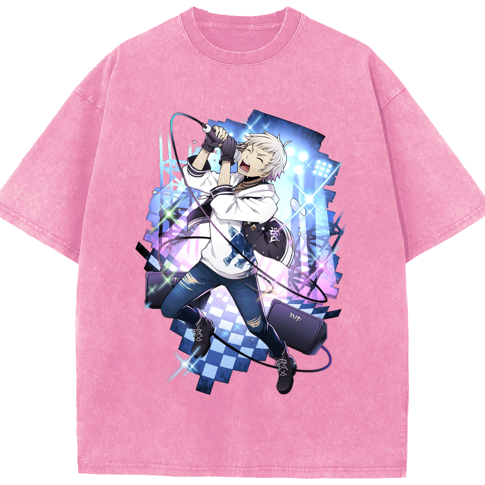 （画像用） 文豪ストレイドッグス Bungo Stray Dogs 綿100% ヴィンテージ風 半袖Tシャツ（フロントプリント）